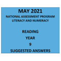 2021 ACARA NAPLAN Reading Answers Year 9